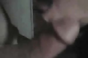 Amateur brunette hair sucks my cock greedily in homemade sex tape