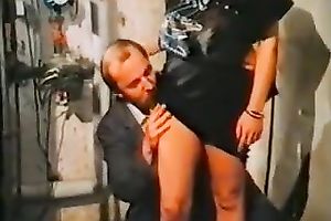 Horny college teachers crave to fuck in restroom