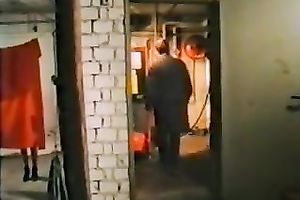 Horny college teachers crave to fuck in restroom