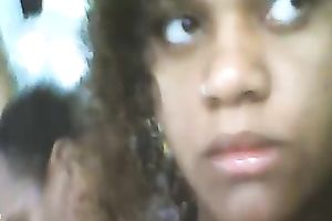 Fat bottomed ebon queen looks very tempting in her taut petticoat