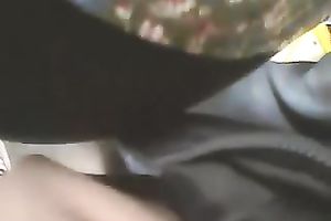 Fat bottomed ebon queen looks very tempting in her taut petticoat