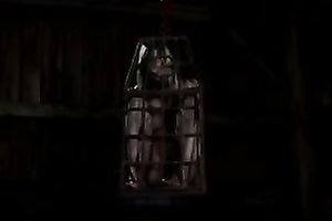 Alluring blonde serf living in the darkness is punished by her slaver