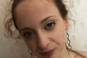 Double penetration time with appetizing Russian legal age teenager Nastya