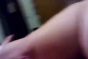 My girlfriend pleases me with a cook jerking in homemade POV movie scene