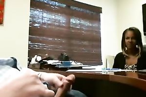 My fresh secretary definitely knows how to give excellent tugjob