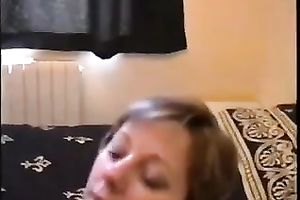 My unfaithful slutwife with large boobs knows how to give a admirable head