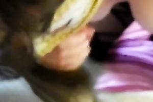 Busty dilettante milf slutwife in the mask getting facialized