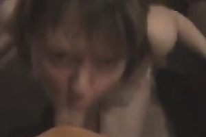 Cock-hungry milf sucks my dick and doesn't crave to stop