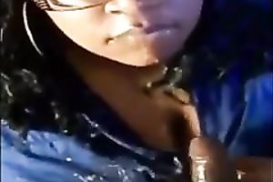 Thick ebon doxy is giving me the most good oral stimulation in the world
