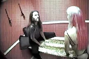 Crazy pink-haired hooker is desirous to take a ride on my dick