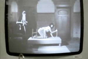 Kinky and steamy wench with priceless scoops receives pushed on the sofa