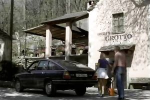 Kinky and steamy wench with priceless scoops receives pushed on the sofa