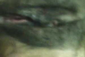 Spreading my wife's fur pie lips apart for u to have a fun