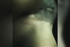 Spreading my wife's fur pie lips apart for u to have a fun