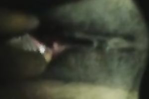 Spreading my wife's fur pie lips apart for u to have a fun