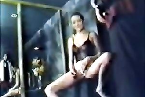 Lewd blonde slutty wife sucks a guy's prick in the kitchen