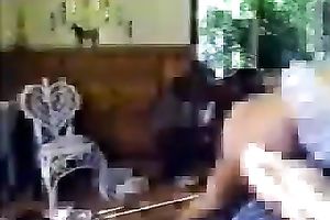 Lewd blonde slutty wife sucks a guy's prick in the kitchen