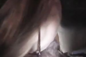 Just my nerdy dilettante girlfriend giving me oral-stimulation