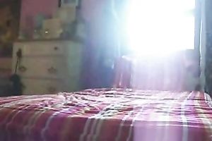 Fabulous lalin girl girlfriend in her bedroom making a teaser clip