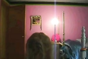 Fabulous lalin girl girlfriend in her bedroom making a teaser clip