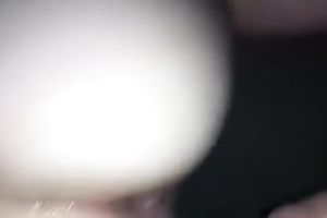 Watch me drilling my GF's muff and arsehole in homemade POV