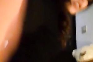 Amazing cam girl sucks a sextoy and shows her arse for the webcam