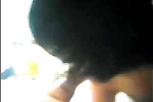 Amateur POV angle blowjob movie scene with a sexy Chinese wench