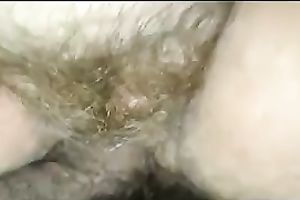 The old penis of my hubby permeates my hirsute big cum-hole