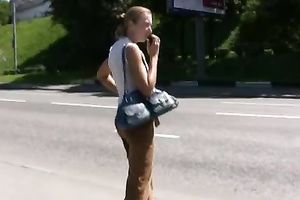 Here again this Russian urinate fetishist pees in public