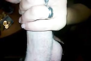 Nasty brunette hair sucks my weiner and plays with it in POV movie scene