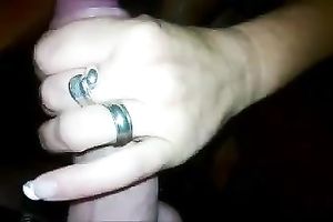 Nasty brunette hair sucks my weiner and plays with it in POV movie scene