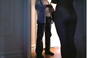 When the delivery guy came in my GF happened to be absolutely stripped