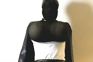 GF of mine wore some taut top to show off her large bazookas and her hot arse