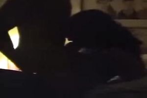 Lustful non-professional woman shows her cock-sucking skills to a dude