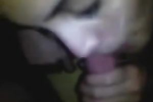 Sweetheart gives me head in the black room and acquires facialized