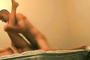 Fabulous dark brown receives her pussy unforgettably team-fucked by me