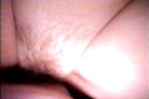 cumming on wifes hairy cum-hole