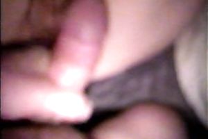 cumming on wifes hairy cum-hole