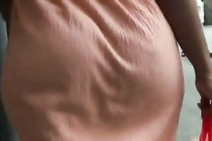 Bootyful woman in sundress gets caught on my hidden webcam in the street