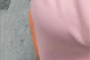 Bootyful woman in sundress gets caught on my hidden webcam in the street