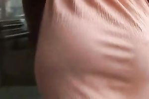 Bootyful woman in sundress gets caught on my hidden webcam in the street