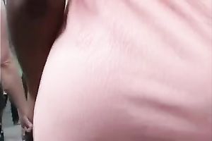 Bootyful woman in sundress gets caught on my hidden webcam in the street