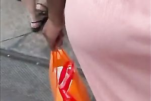 Bootyful woman in sundress gets caught on my hidden webcam in the street