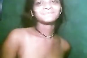 My cute brunette hair girlfriend acquires her hirsute poon shoved