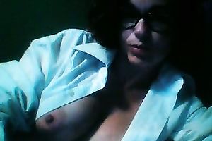 Four eyed slut is so fucking sexy and these massive melons are excellent