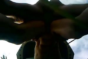 Raunchy and barefaced girlfriend asks me to gangbang her in the butt