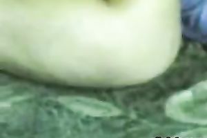 Curvaceous Indian mamma is lying undressed on a bed during the time that the stud is filming an non-professional episode