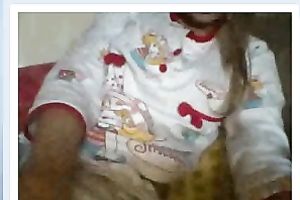 My super lustful girlfriend loves to masturbate on web camera