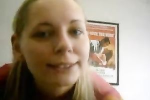 Solo scene with my ex GF pounding her cum-hole with a bat