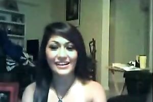 My ally and me dance in front of a webcam and show our scoops